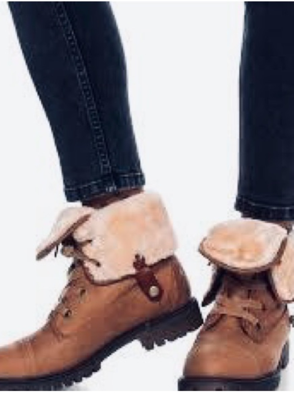 Roxy Bruna ll Convertible Faux Fur Lined Combat Boots |Size 7 - Picture 4 of 13